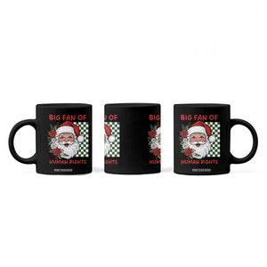 Christmas Cute Santa Big Fan Of Human Rights Gift Coffee Mug - Print Your Wear