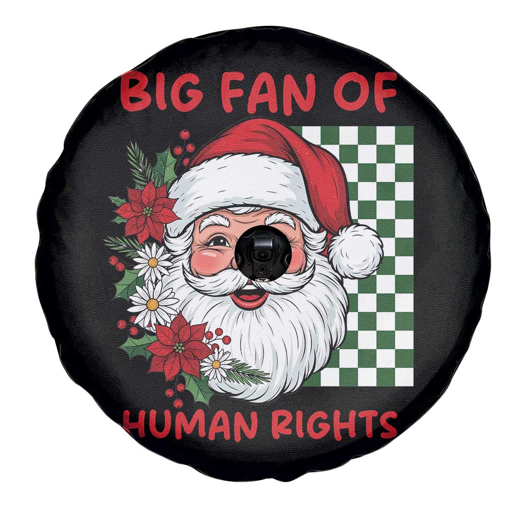 Christmas Cute Santa Big Fan Of Human Rights Gift Spare Tire Cover TS12 Print Your Wear