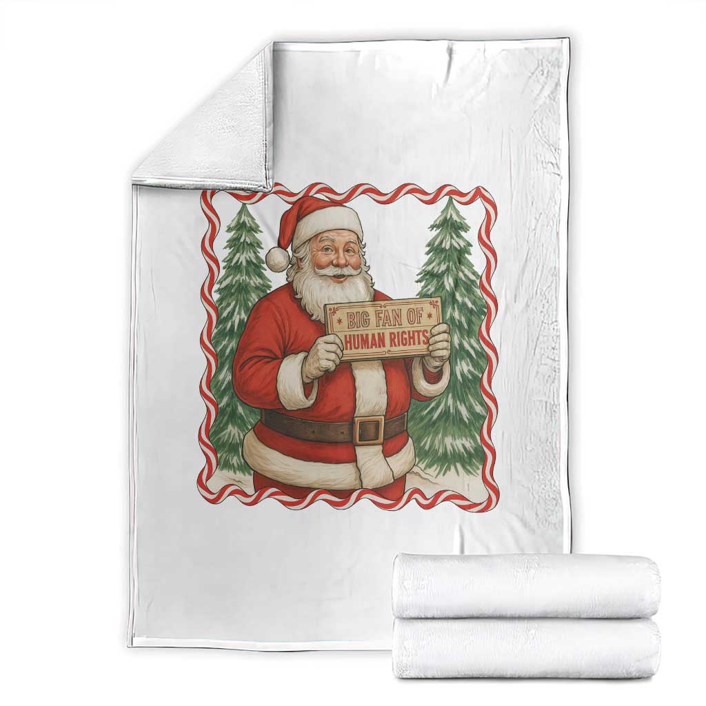 Christmas Gift For Big Fans Of Human Rights And Activism Throw Blanket TS12 Black Print Your Wear