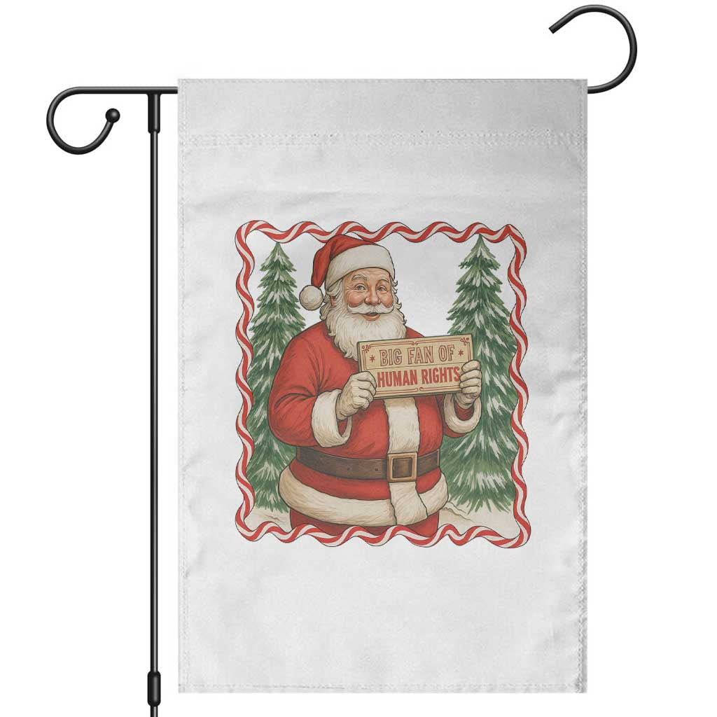 Christmas Gift For Big Fans Of Human Rights And Activism Garden Flag TS12 Black Print Your Wear