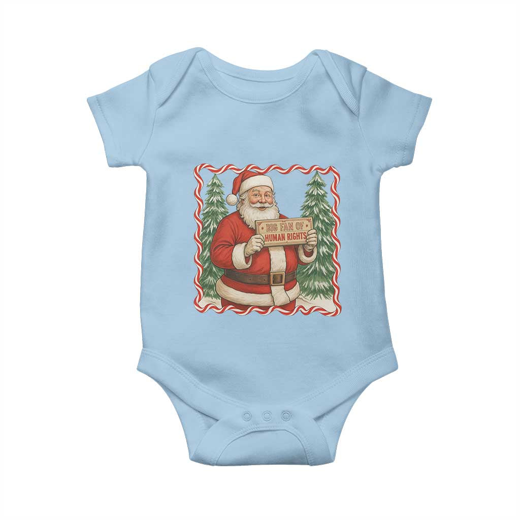Christmas Gift For Big Fans Of Human Rights And Activism Baby Onesie TS12 Light Blue Print Your Wear