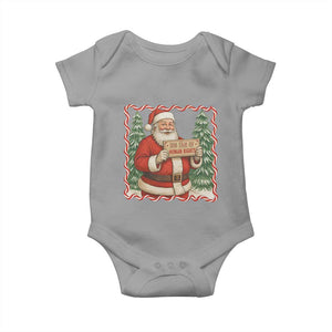 Christmas Gift For Big Fans Of Human Rights And Activism Baby Onesie TS12 Sport Gray Print Your Wear