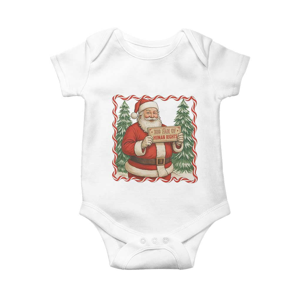 Christmas Gift For Big Fans Of Human Rights And Activism Baby Onesie TS12 White Print Your Wear