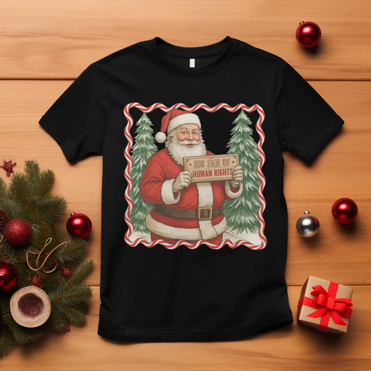 Christmas Gift For Big Fans Of Human Rights And Activism T Shirt TS12 Black Print Your Wear