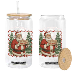 Christmas Gift For Big Fans Of Human Rights And Activism Glass Can - Print Your Wear
