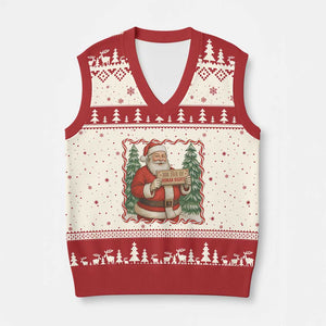 Xmas Gift For Big Fans Of Human Rights And Activism V-Neck Knit Sweater Vest TS12 Beige Red Print Your Wear