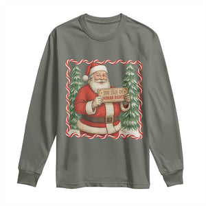 Christmas Gift For Big Fans Of Human Rights And Activism Long Sleeve Shirt TS12 Military Green Print Your Wear