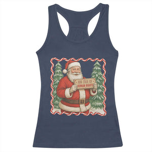 Christmas Gift For Big Fans Of Human Rights And Activism Racerback Tank Top TS12 Navy Print Your Wear