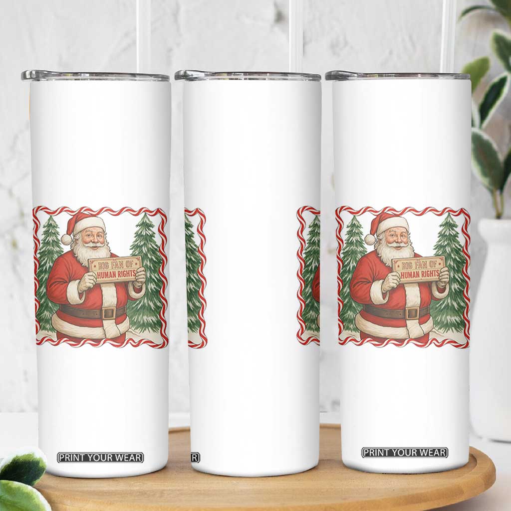 Christmas Gift For Big Fans Of Human Rights And Activism Skinny Tumbler - Print Your Wear