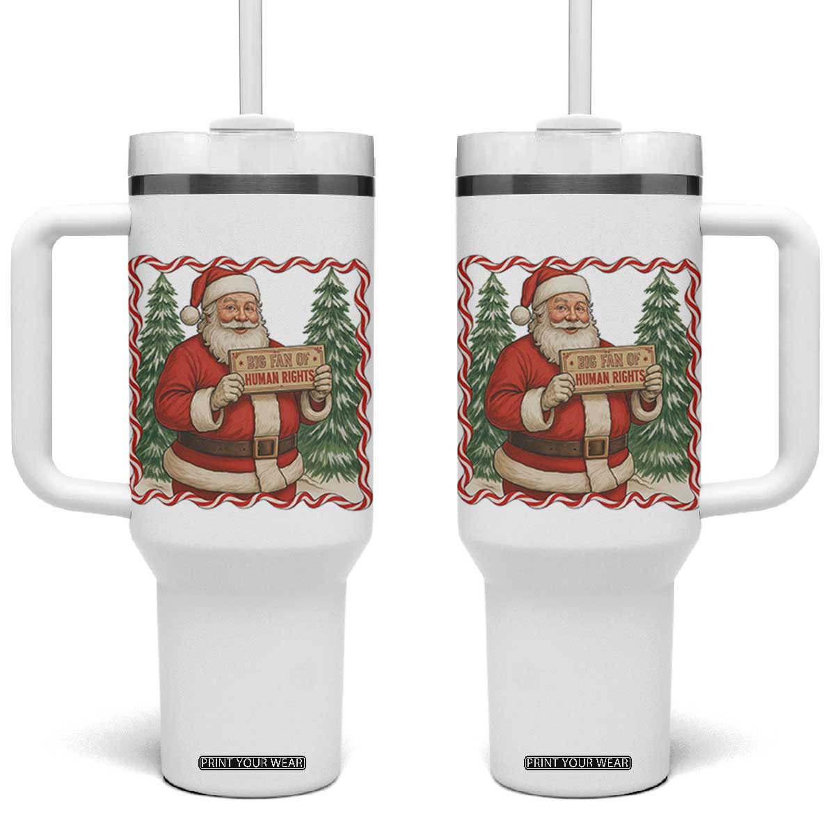 Christmas Gift For Big Fans Of Human Rights And Activism Tumbler With Handle - Print Your Wear