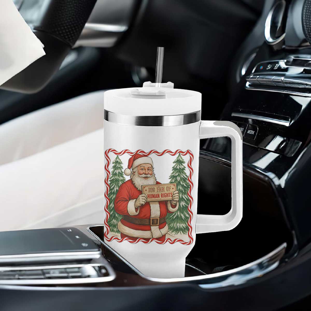 Christmas Gift For Big Fans Of Human Rights And Activism Tumbler With Handle TS12 Print Your Wear