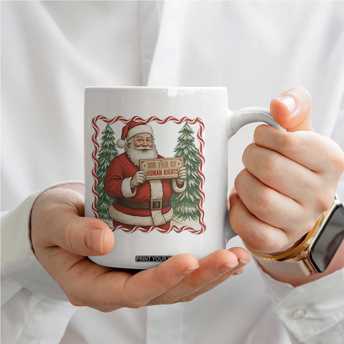 Christmas Gift For Big Fans Of Human Rights And Activism Coffee Mug - Print Your Wear