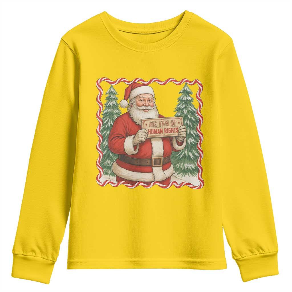 Christmas Gift For Big Fans Of Human Rights And Activism Youth Sweatshirt - Print Your Wear