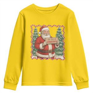 Christmas Gift For Big Fans Of Human Rights And Activism Youth Sweatshirt - Print Your Wear