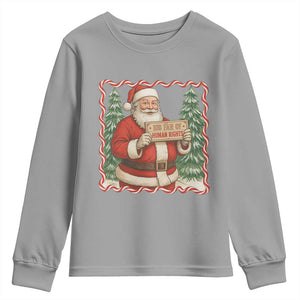 Christmas Gift For Big Fans Of Human Rights And Activism Youth Sweatshirt TS12 Sport Gray Print Your Wear