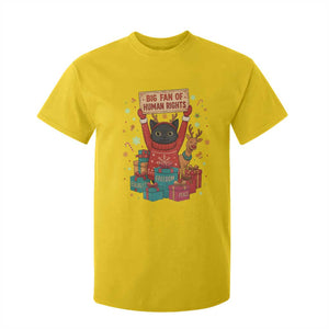 Cute Santa Cat Big Fan Of Human Rights T Shirt For Kid Christmas Supporters TS12 Daisy Print Your Wear