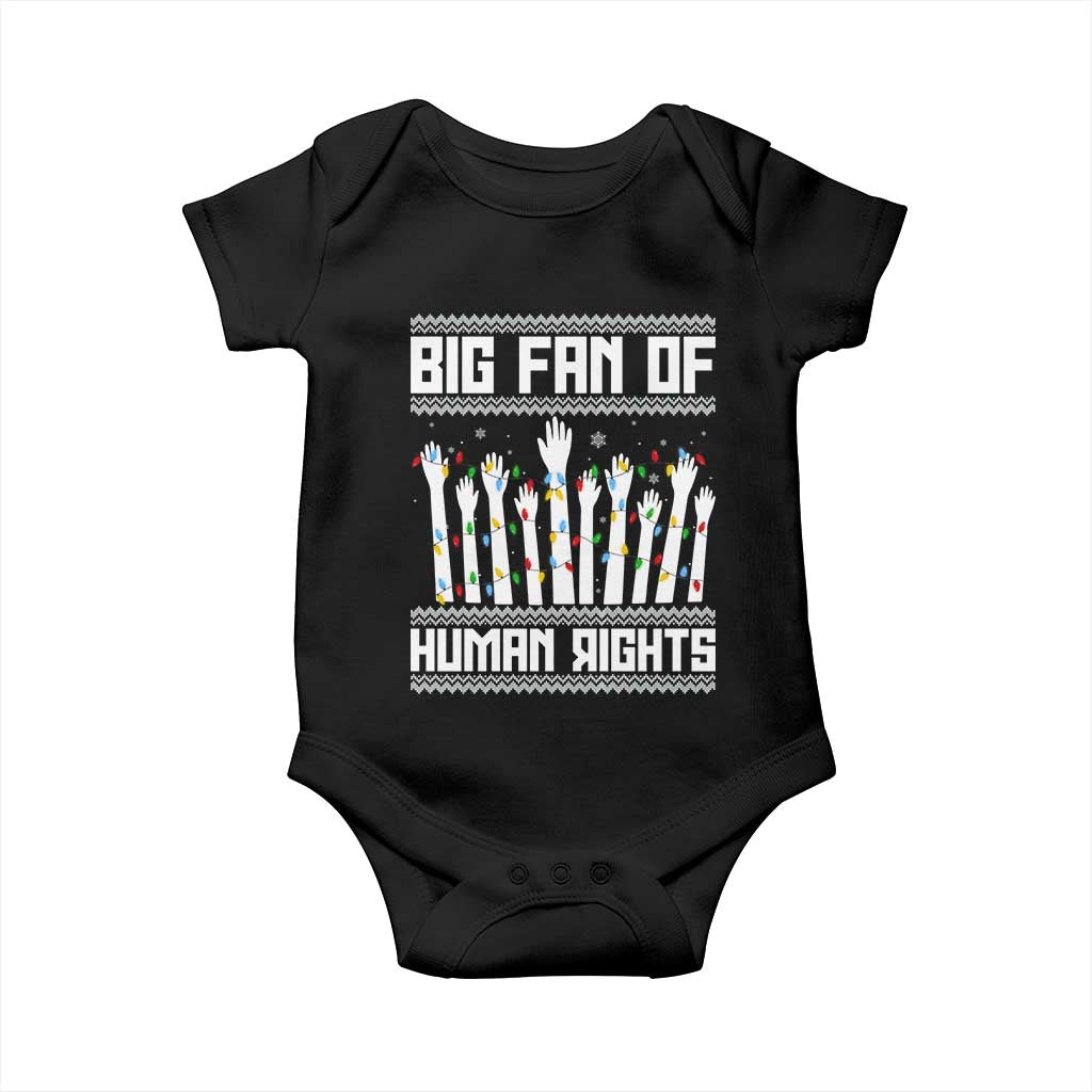 Big Fan Of Human Rights Equality Supporters Baby Onesie Christmas Gift TS12 Black Print Your Wear