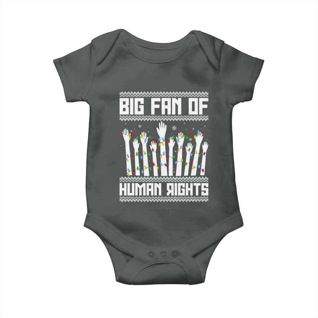 Big Fan Of Human Rights Equality Supporters Baby Onesie Christmas Gift TS12 Dark Heather Print Your Wear