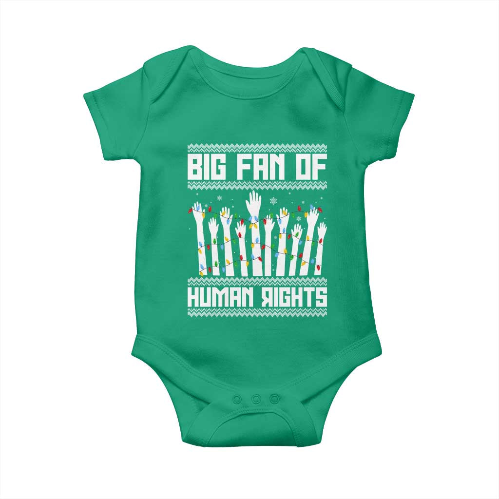 Big Fan Of Human Rights Equality Supporters Baby Onesie Christmas Gift TS12 Irish Green Print Your Wear