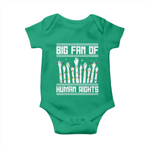 Big Fan Of Human Rights Equality Supporters Baby Onesie Christmas Gift TS12 Irish Green Print Your Wear