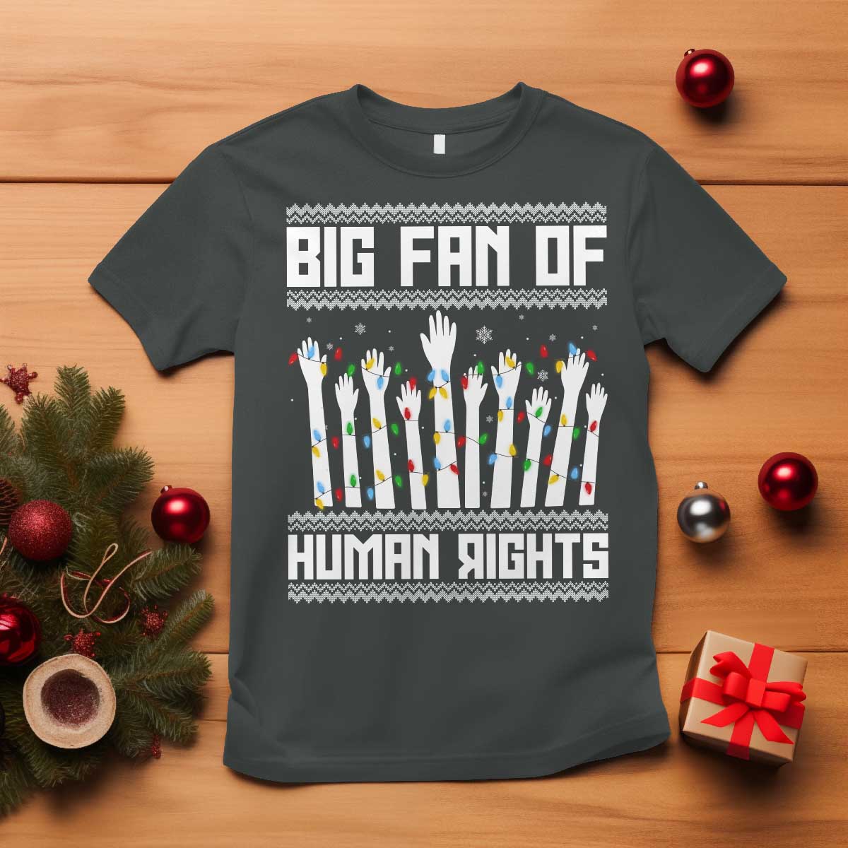Big Fan Of Human Rights Equality Supporters T Shirt Christmas Gift TS12 Dark Heather Print Your Wear