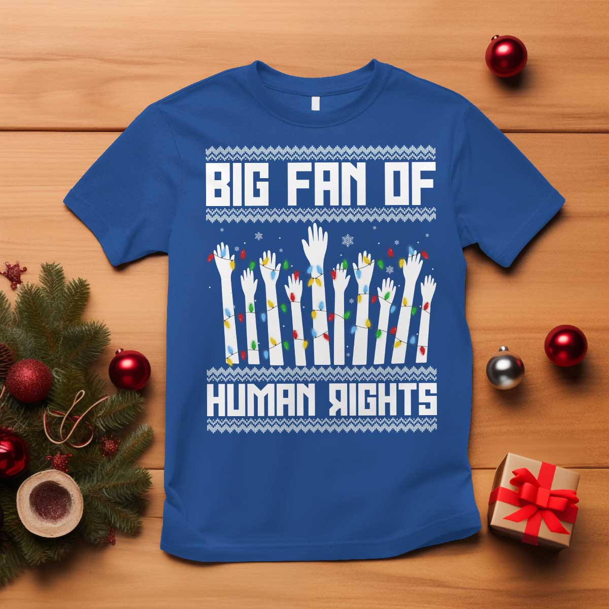 Big Fan Of Human Rights Equality Supporters T Shirt Christmas Gift TS12 Royal Blue Print Your Wear