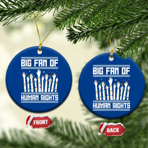 Big Fan Of Human Rights Equality Supporters Ceramic Ornament Christmas Gift TS12 1pc Blue Print Your Wear
