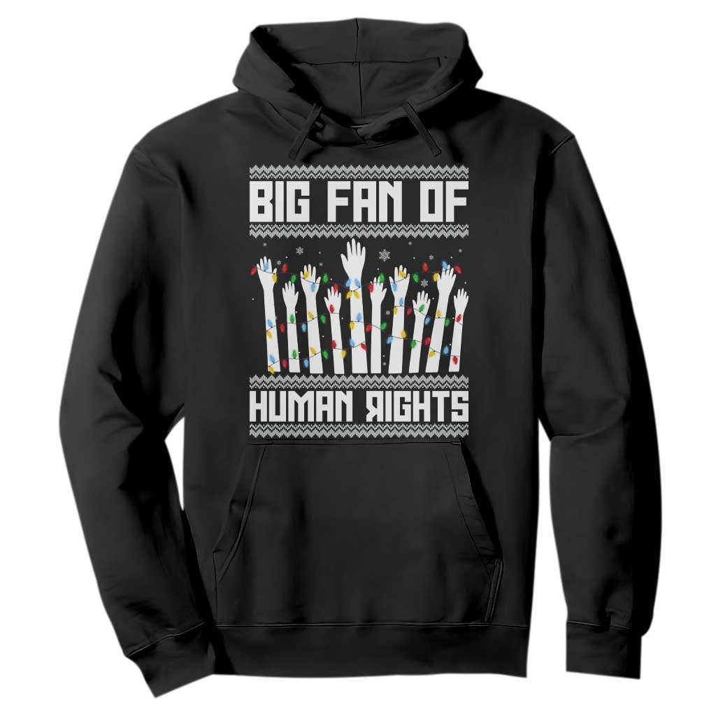 Big Fan Of Human Rights Equality Supporters Hoodie Christmas Gift TS12 Black Print Your Wear