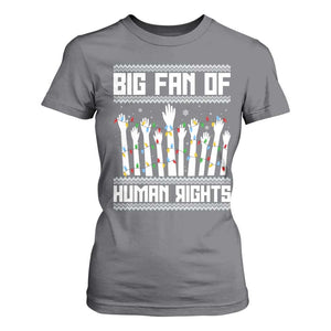 Big Fan Of Human Rights Equality Supporters T Shirt For Women Christmas Gift TS12 Charcoal Print Your Wear
