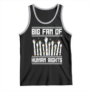 Big Fan Of Human Rights Equality Supporters Tank Top Christmas Gift TS12 Black Athletic Heather Print Your Wear