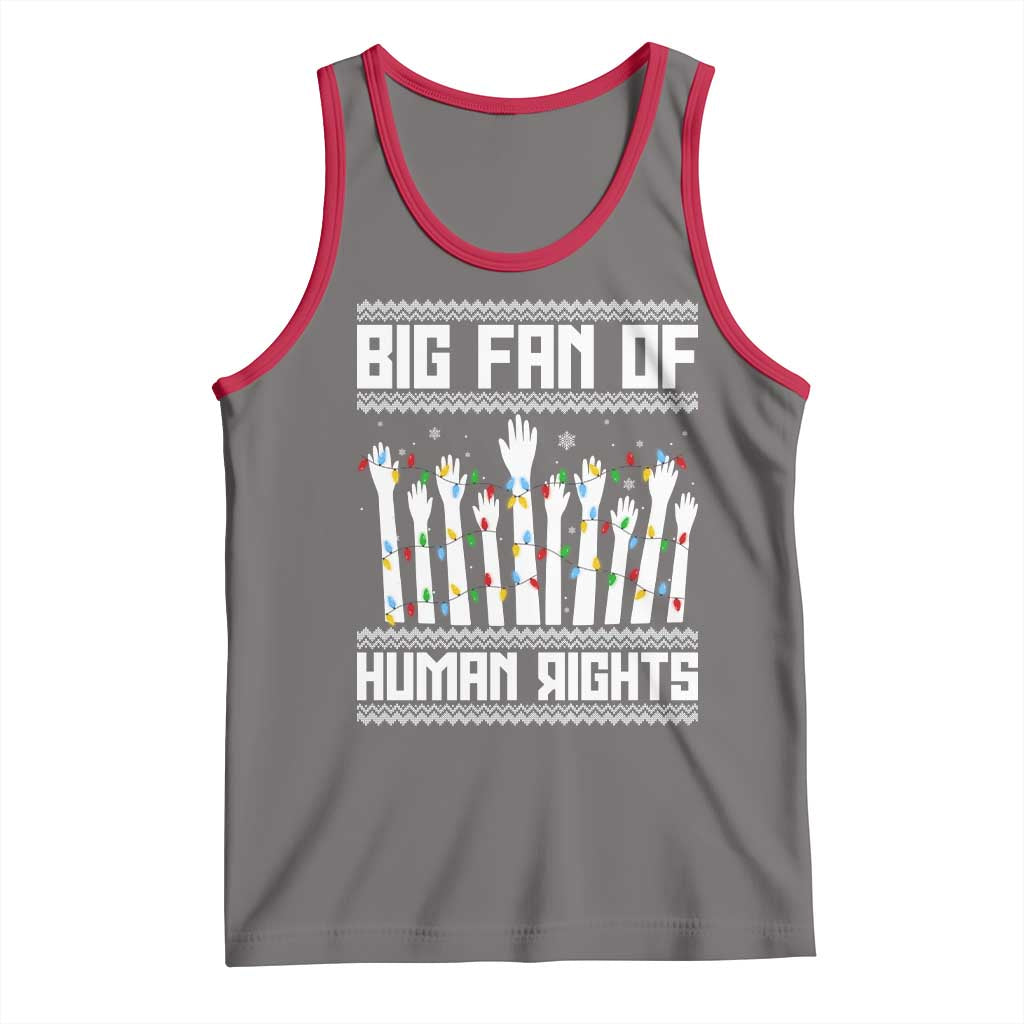 Big Fan Of Human Rights Equality Supporters Tank Top Christmas Gift TS12 Deep Heather Red Print Your Wear
