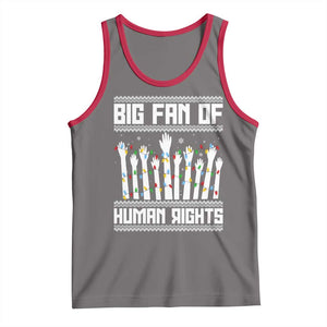 Big Fan Of Human Rights Equality Supporters Tank Top Christmas Gift TS12 Deep Heather Red Print Your Wear