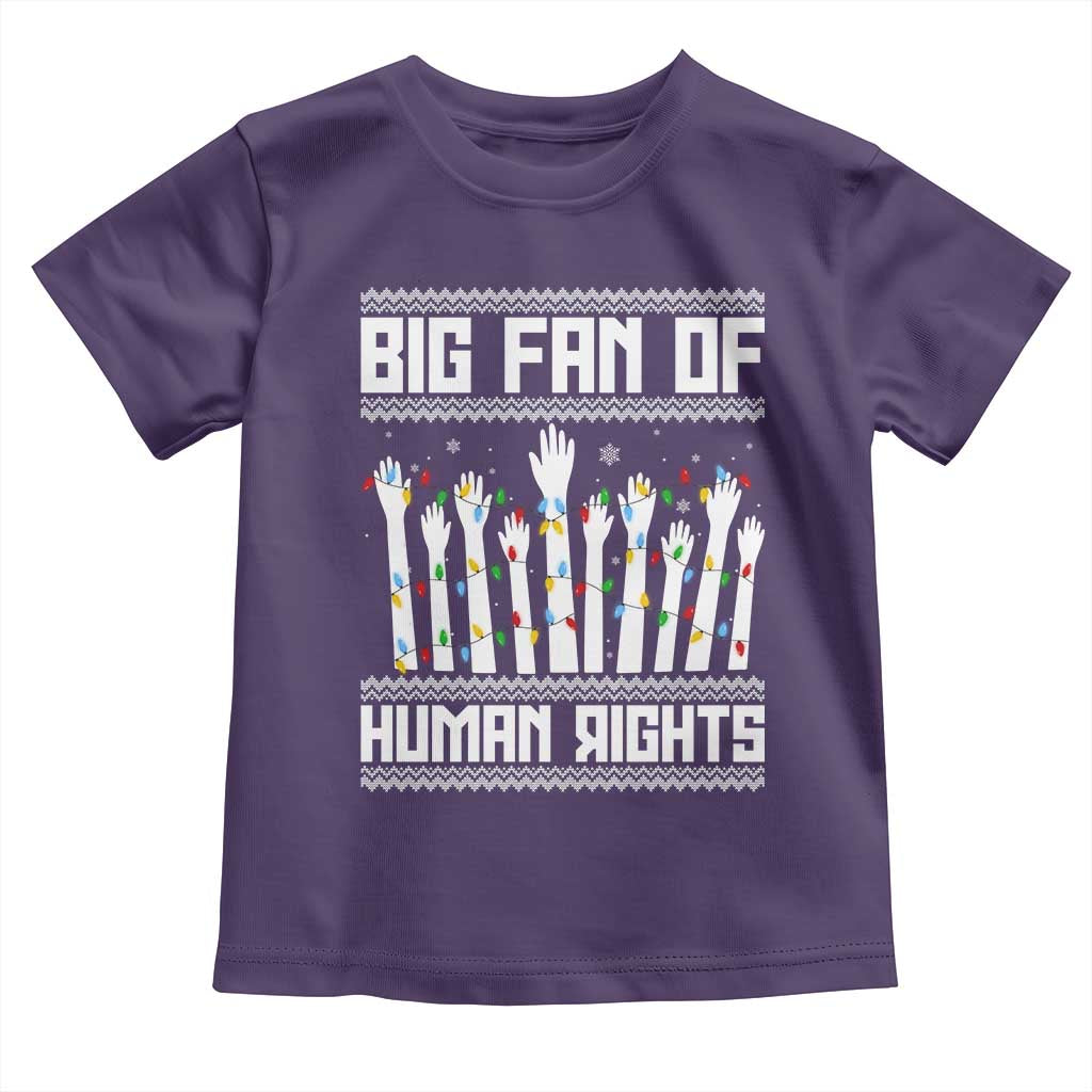 Big Fan Of Human Rights Equality Supporters Toddler T Shirt Christmas Gift TS12 Purple Print Your Wear
