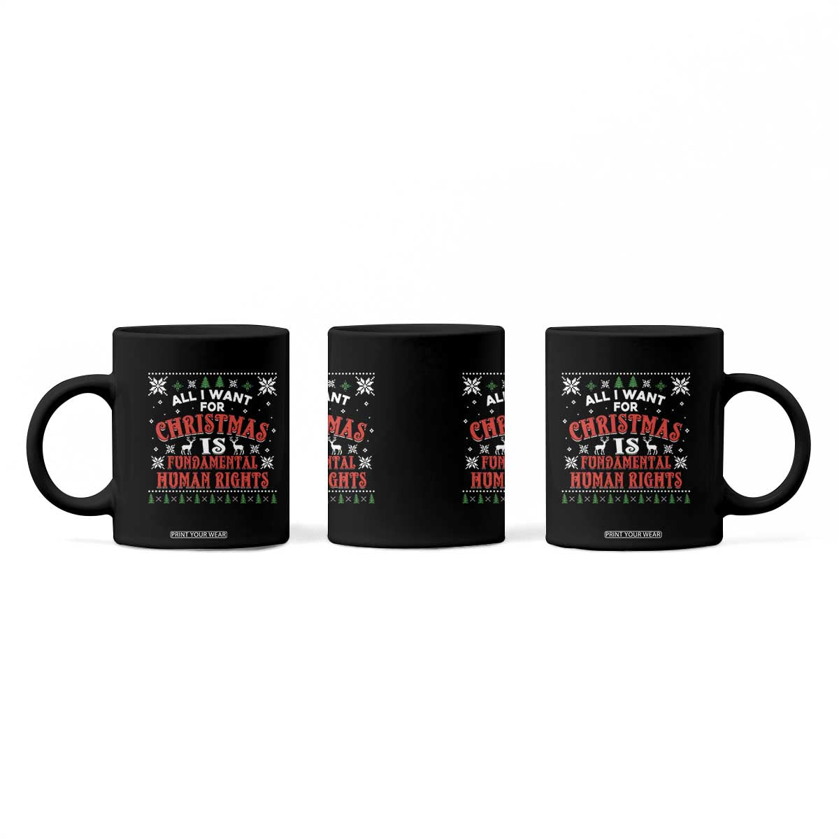 Christmas Gift For Fundamental Human Rights Supporters Coffee Mug - Print Your Wear