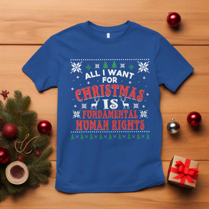 Christmas Gift For Fundamental Human Rights Supporters T Shirt TS12 Royal Blue Print Your Wear