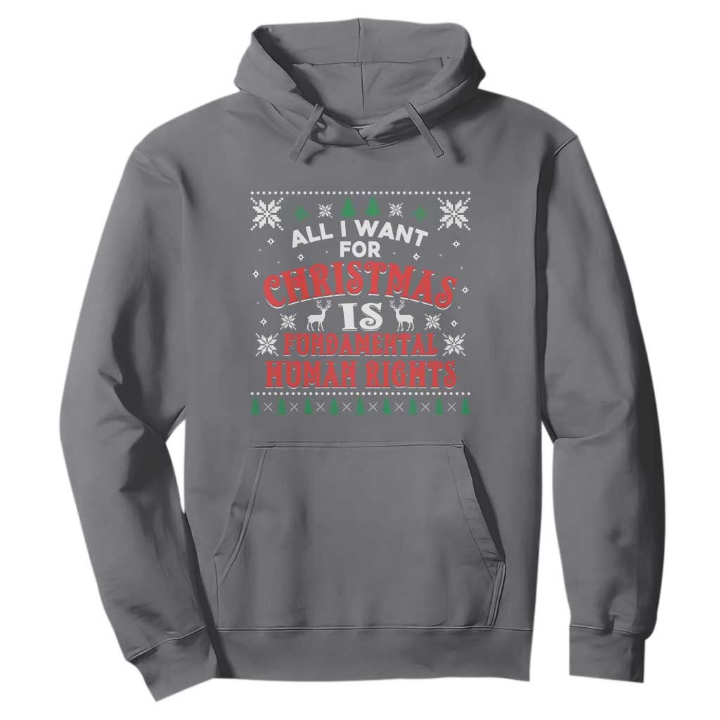 Christmas Gift For Fundamental Human Rights Supporters Hoodie TS12 Charcoal Print Your Wear