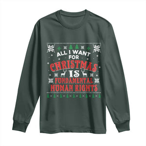 Christmas Gift For Fundamental Human Rights Supporters Long Sleeve Shirt - Print Your Wear