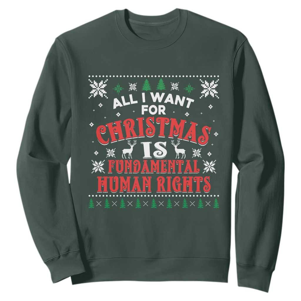 Christmas Gift For Fundamental Human Rights Supporters Sweatshirt - Print Your Wear