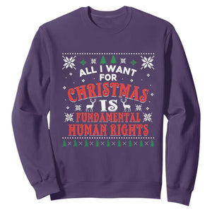 Christmas Gift For Fundamental Human Rights Supporters Sweatshirt - Print Your Wear