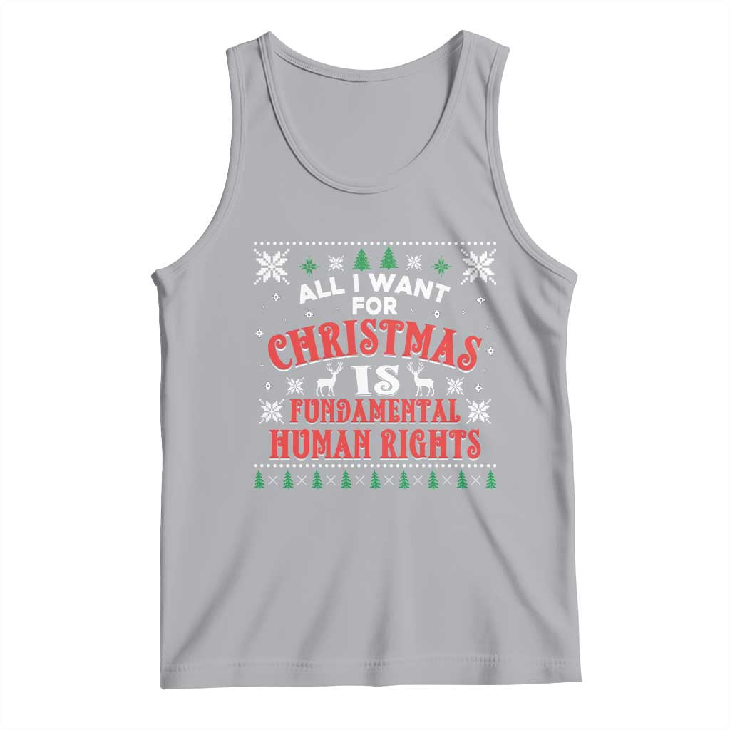Christmas Gift For Fundamental Human Rights Supporters Tank Top TS12 Athletic Heather Print Your Wear