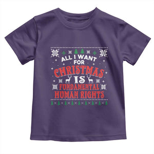 Christmas Gift For Fundamental Human Rights Supporters Toddler T Shirt TS12 Purple Print Your Wear