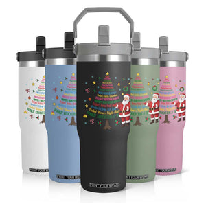Pro Democracy Activist Christmas Tree Flip Straw Tumbler Human Rights Xmas Gift TS12 Print Your Wear