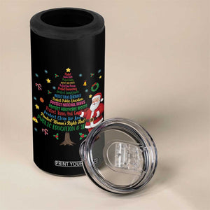 Pro Democracy Activist Christmas Tree 4 in 1 Can Cooler Tumbler Human Rights Xmas Gift TS12 Print Your Wear