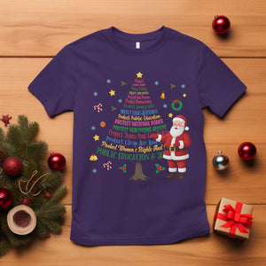 Pro Democracy Activist Christmas Tree T Shirt Human Rights Xmas Gift TS12 Purple Print Your Wear