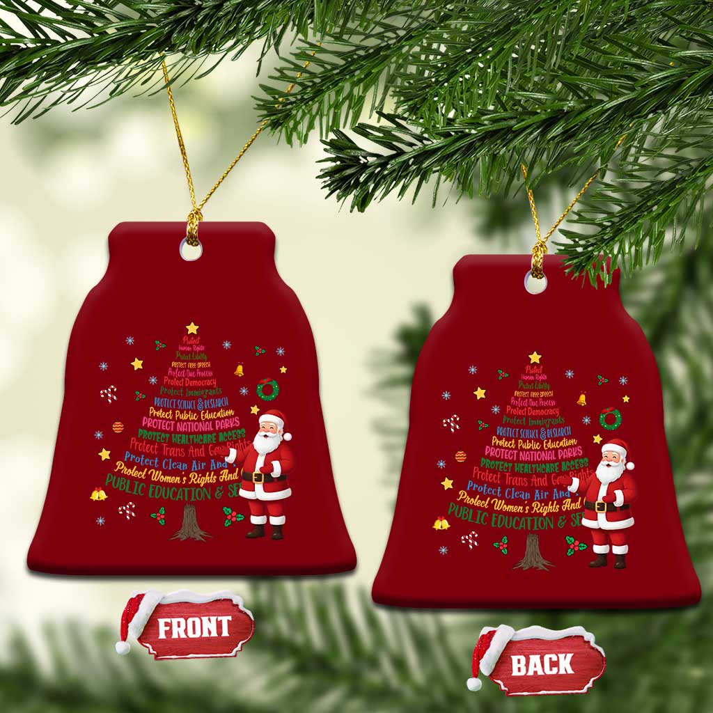 Pro Democracy Activist Christmas Tree Ceramic Ornament Human Rights Xmas Gift TS12 Print Your Wear