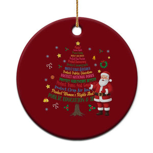 Pro Democracy Activist Christmas Tree Ceramic Ornament Human Rights Xmas Gift TS12 1pc Red Print Your Wear