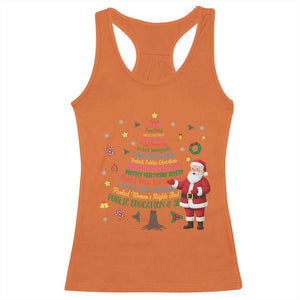 Pro Democracy Activist Christmas Tree Racerback Tank Top Human Rights Xmas Gift TS12 Orange Print Your Wear