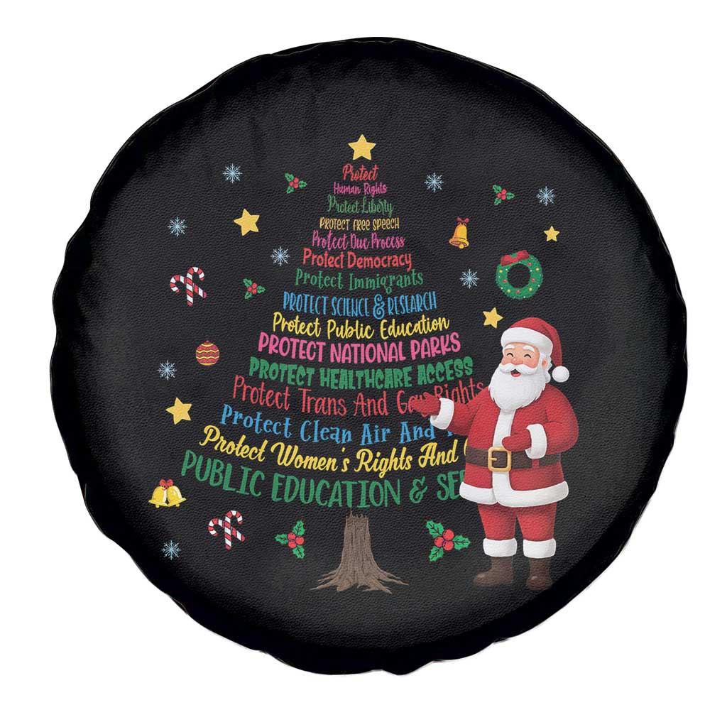 Pro Democracy Activist Christmas Tree Spare Tire Cover Human Rights Xmas Gift TS12 Print Your Wear