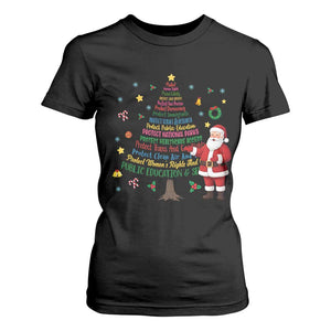 Pro Democracy Activist Christmas Tree T Shirt For Women Human Rights Xmas Gift TS12 Black Print Your Wear