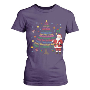 Pro Democracy Activist Christmas Tree T Shirt For Women Human Rights Xmas Gift TS12 Purple Print Your Wear